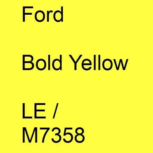 Ford, Bold Yellow, LE / M7358.